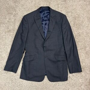 Charles Tyrwhitt Sport Coat 40R Charcoal Grey Pure Merino Wool Slim Fit Blazer